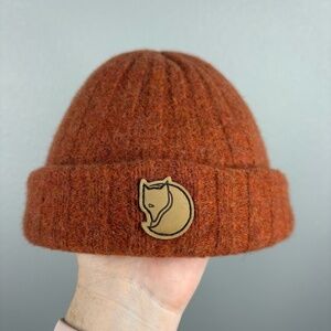 Fjallraven Orange 100% Wool Byron Hat